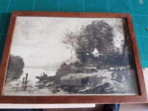 Gravure landschap Carl Lodewijk DAKE a f. (1857-1918), Ophalen