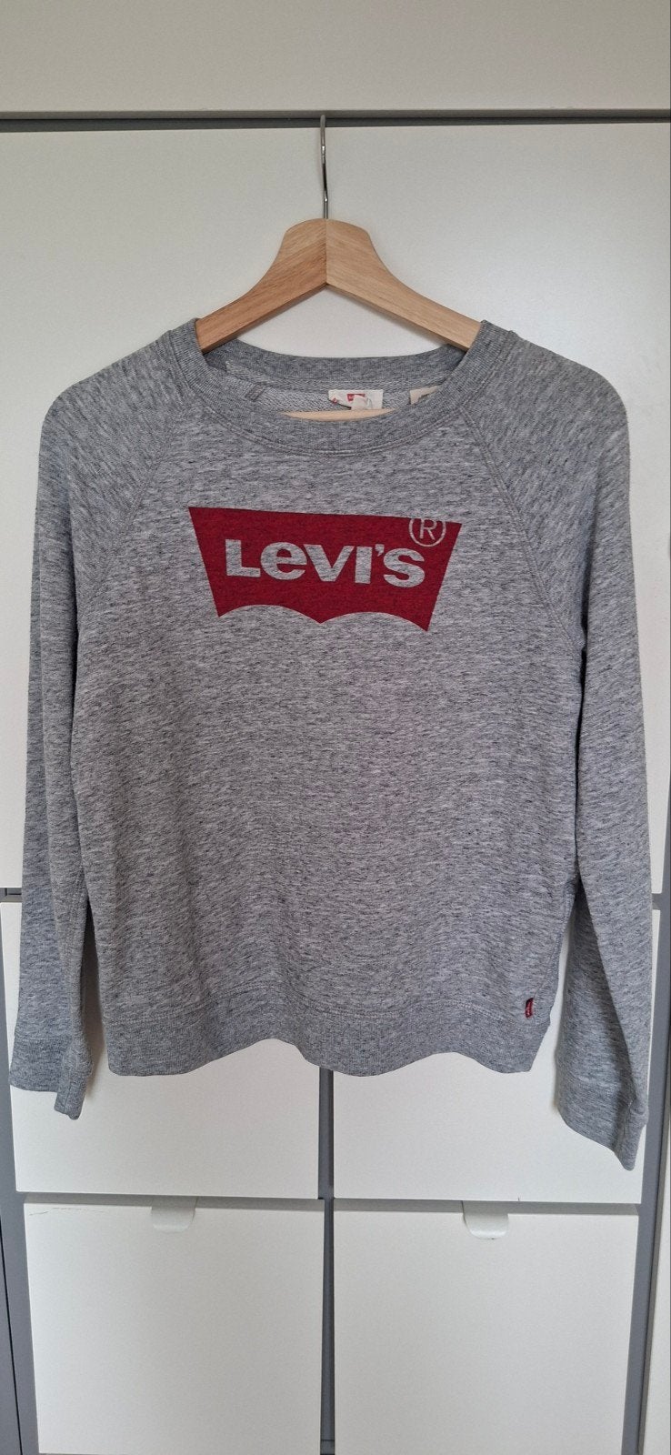 Grijze Levi's sweater / trui maat S.
Rood logo, Ophalen of Verzenden, Zo goed als nieuw, Maat 36 (S), Grijs
