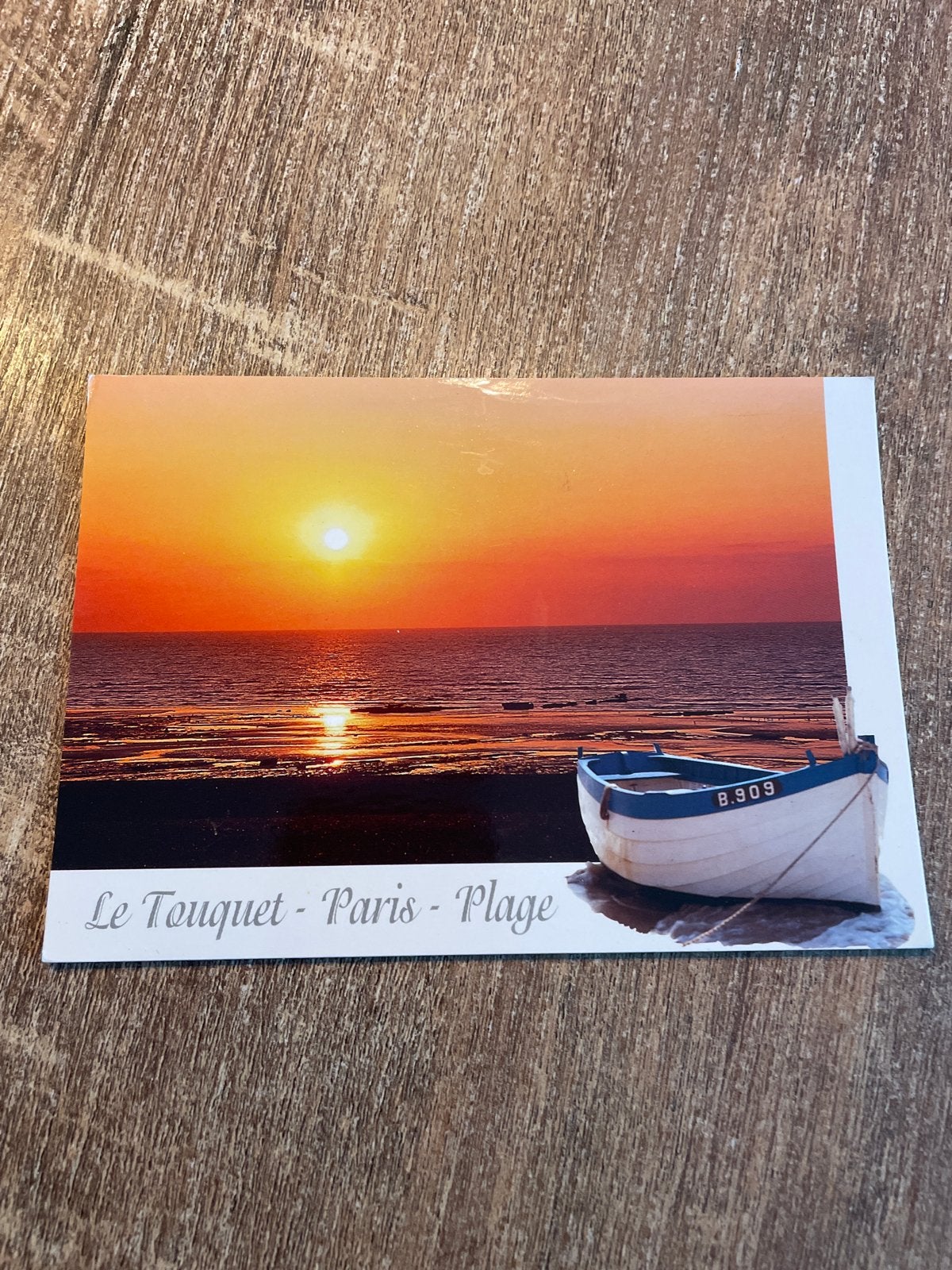 Ansichtkaart Le Touquet - Paris - Plage zonsondergang, Verzamelen, Ophalen of Verzenden, 1980 tot heden, Gelopen, Overige thema's