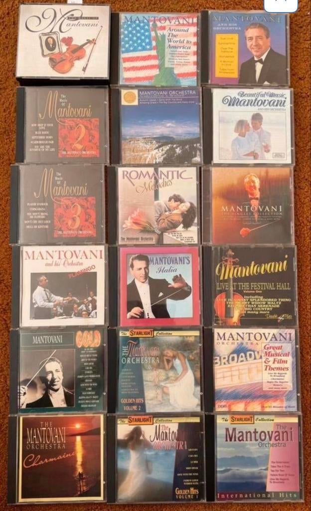 Mantovani CD's - 16 x, Ophalen of Verzenden, Gebruikt