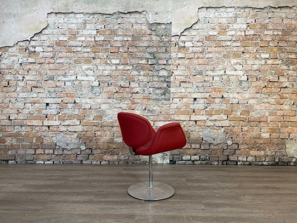 Artifort Little Tulip – Rood skai | Pierre Paulin, Huis en Inrichting, Ophalen, Design, Zo goed als nieuw, Eén