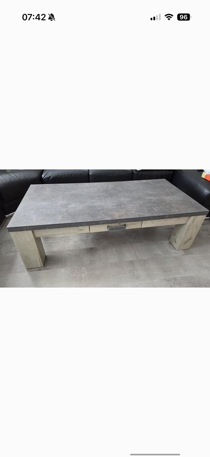 Salon tafel, 100 tot 150 cm, Zo goed als nieuw, Rechthoekig, 50 tot 100 cm