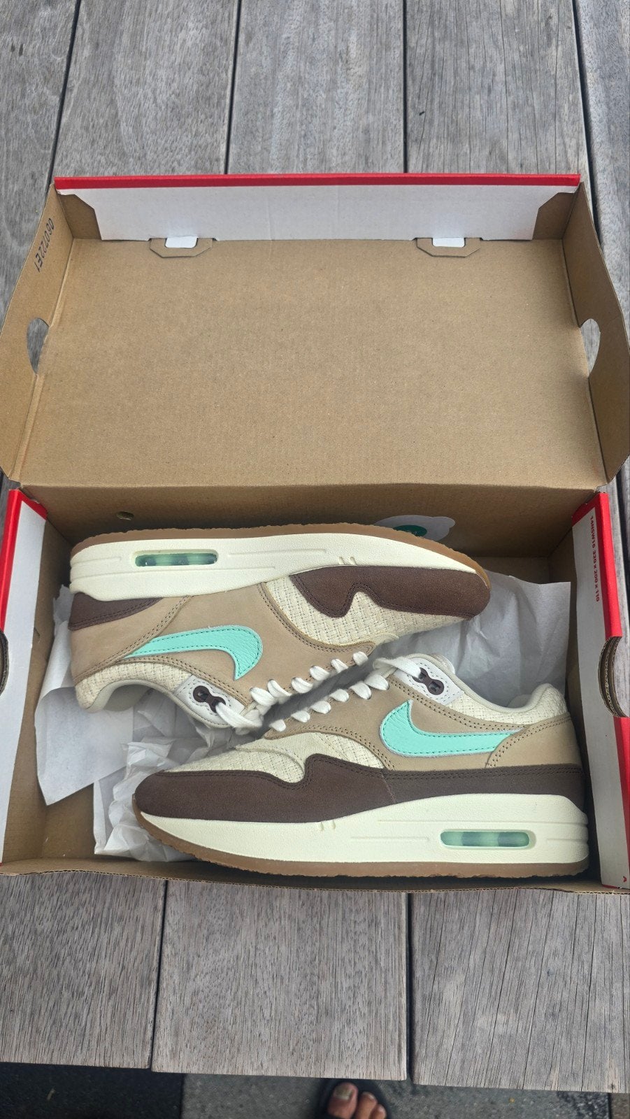Nike air max 1 crepe hemp 37.5, Kleding | Heren, Schoenen, Ophalen of Verzenden, Zo goed als nieuw