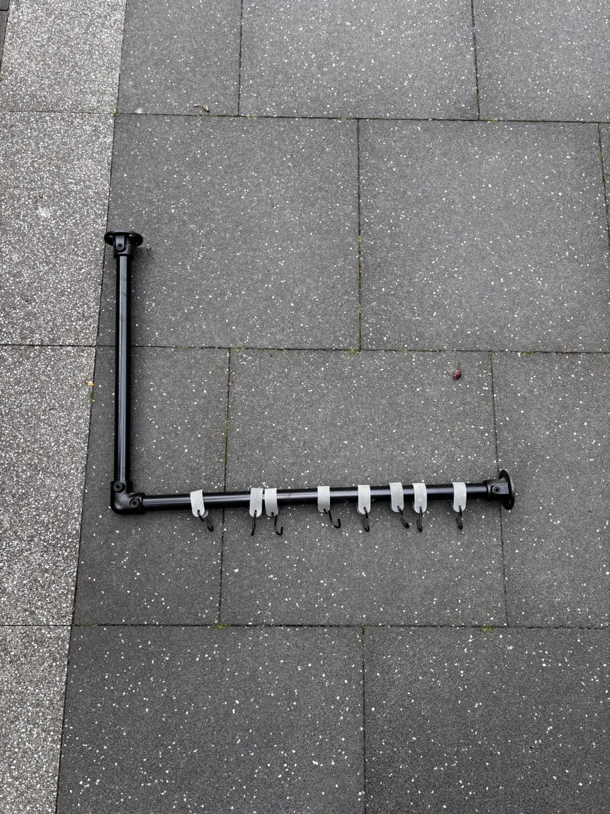 Kapstok industrieel steigerbuis zwart, Zo goed als nieuw, Minder dan 100 cm, Metaal, Ophalen