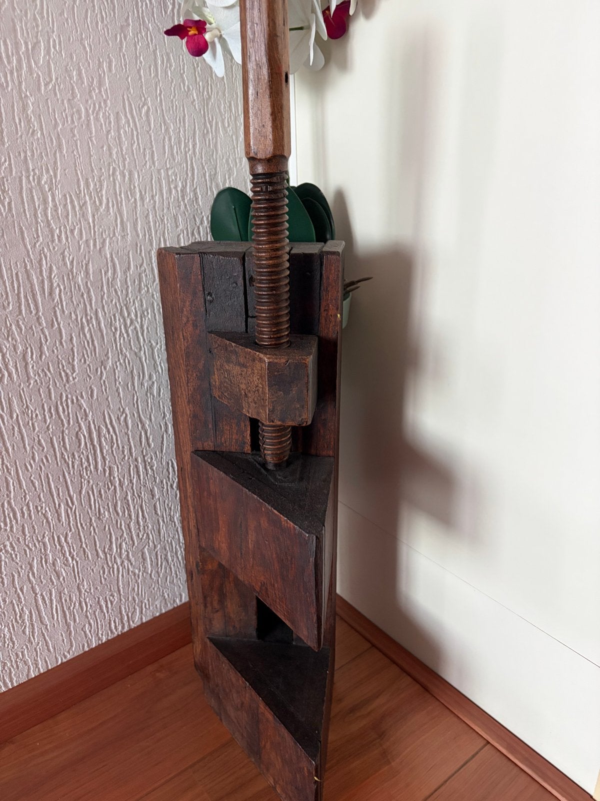 Antieke houten pers - Decoratief object, Antiek en Kunst, Ophalen