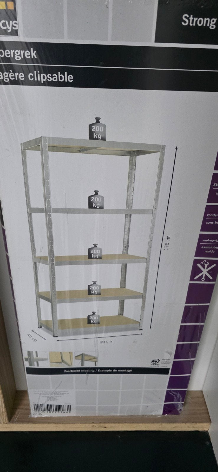 Sencys metalen stellingen - Nieuw in verpakking, Ophalen, Nieuw