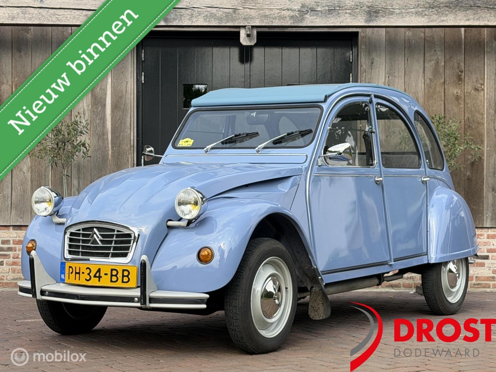 Citroen 2 CV 2CV6 Special, Apk, Centrifugaal koppeling nette, Voorwielaandrijving, 602 cc, Citroën, Wit