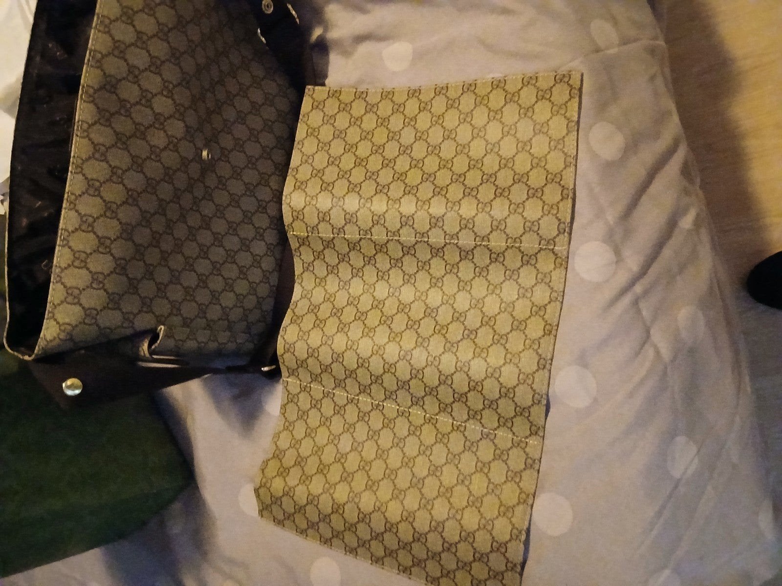 Gucci luiertas met GG-patroon, Ophalen of Verzenden, Gebruikt, Bruin, Overige typen