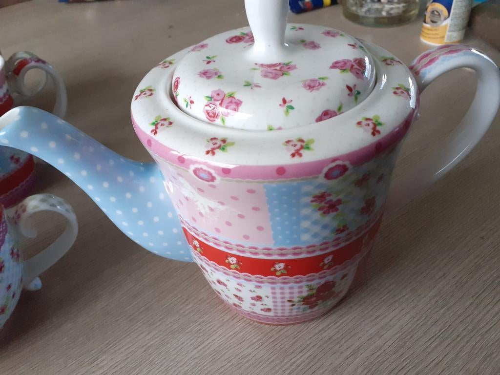 Vrolijk ontbijt-/koffie servies, Ophalen of Verzenden