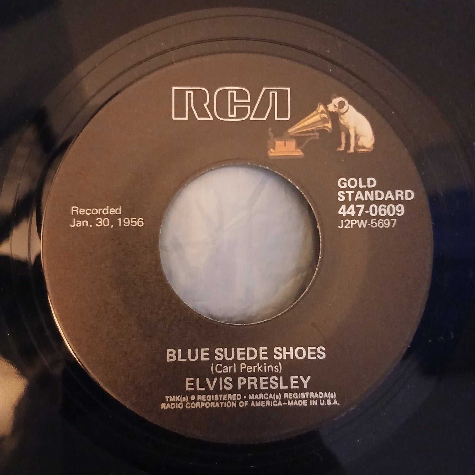 Elvis Presley - Tutti Frutti / Blue Suede Shoes (7 inch), Cd's en Dvd's, Ophalen of Verzenden, Zo goed als nieuw, 7 inch, Rock en Metal