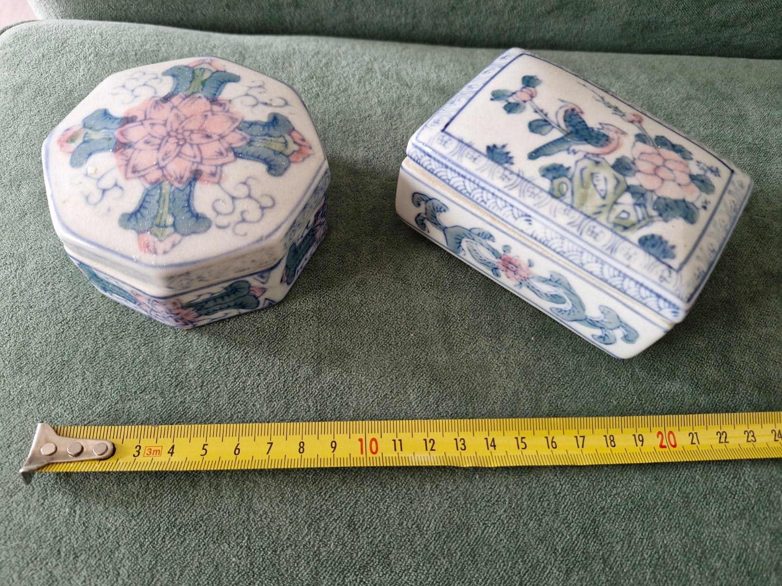 Set van 2 Chinese porseleinen doosjes, Ophalen of Verzenden