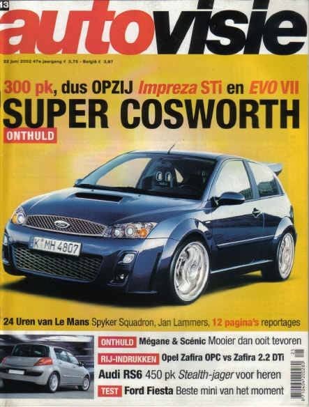Autovisie 13 2002 : Audi RS6 - Opel Zafira - VW Pheaton, Ophalen of Verzenden, Gelezen, Algemeen