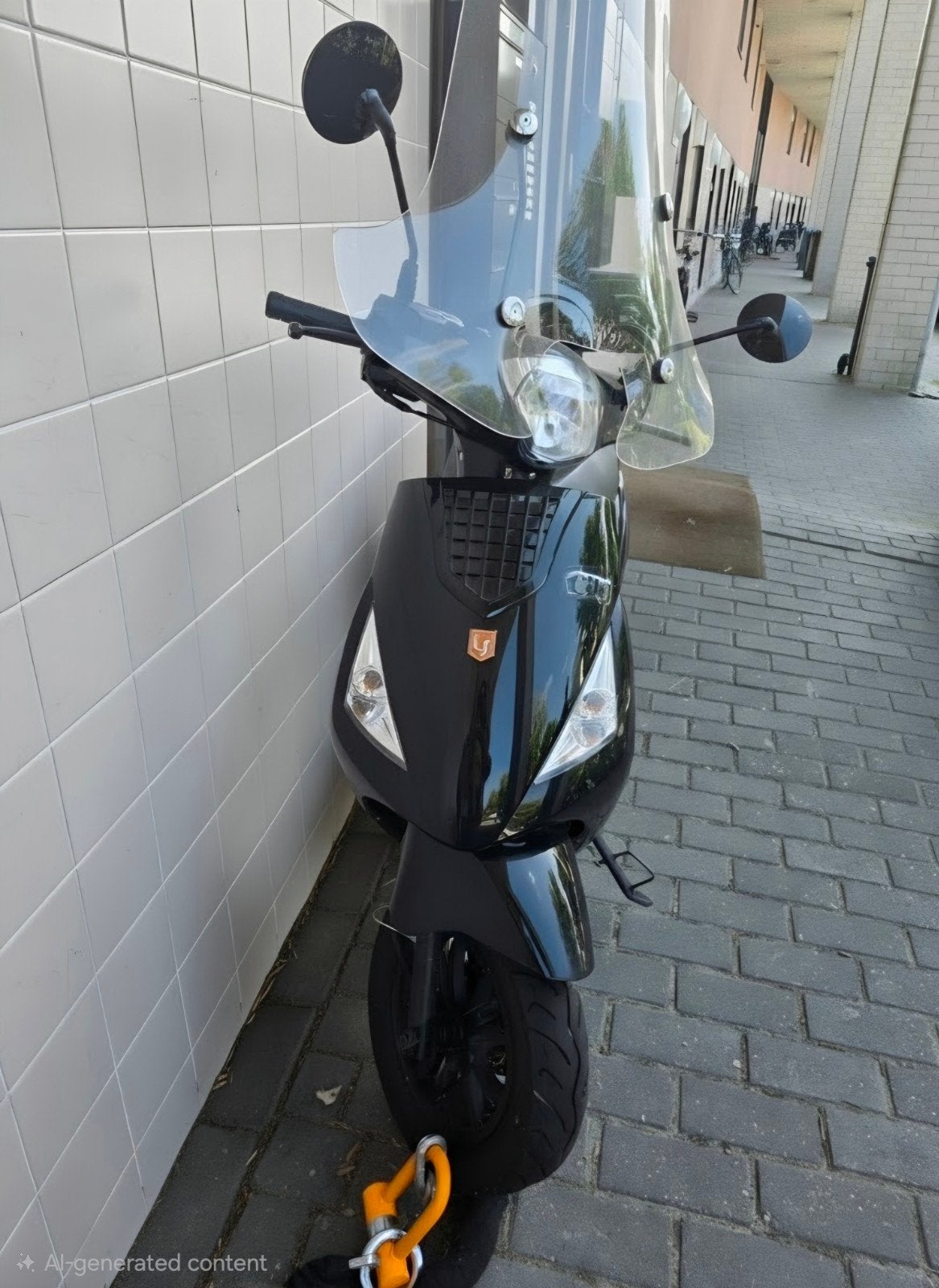 Zwarte La Souris scooter - compleet rijklaar pakket, Fietsen en Brommers, Gebruikt, Benzine, Ophalen, Overige merken