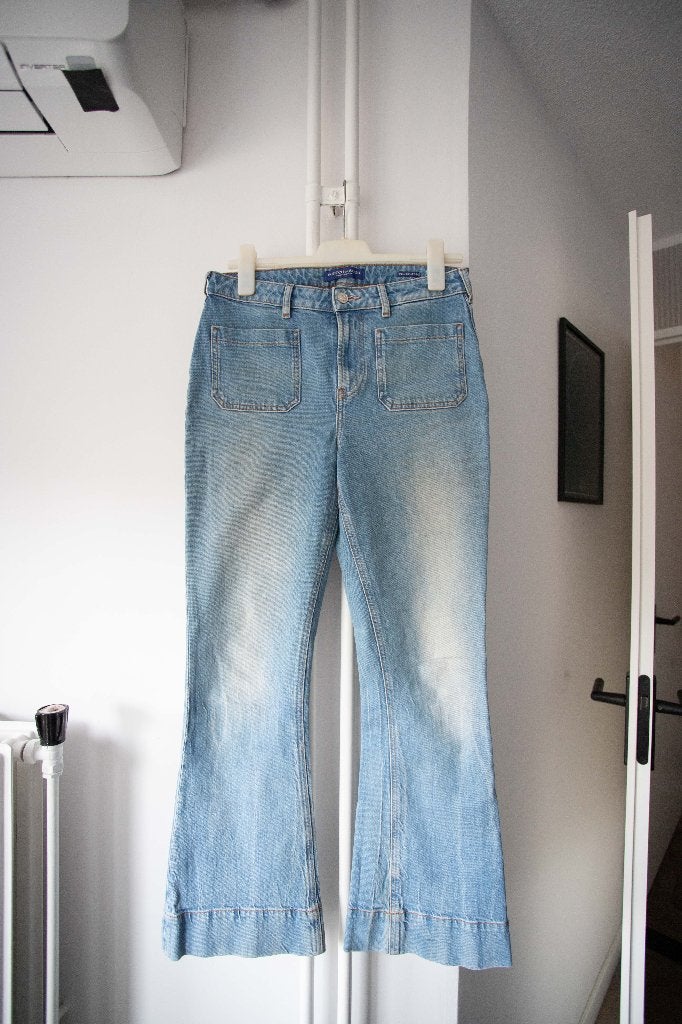Scotch & Soda the Charm flared jeans maat 29-30, Blauw, Scotch & Soda, Ophalen of Verzenden, Zo goed als nieuw