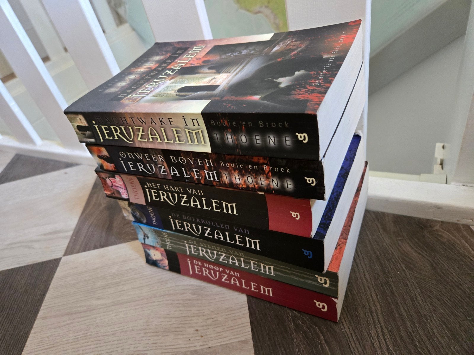 De erfenis van Sion complete serie van 6 - Thoene, Boeken, Ophalen of Verzenden, Gelezen, Thoene