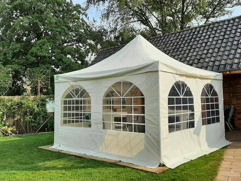 Pagodetent 4 x 4 meter TE HUUR | Partytent HUREN, Ophalen, Nieuw, 4 tot 6 meter, Pagodetent
