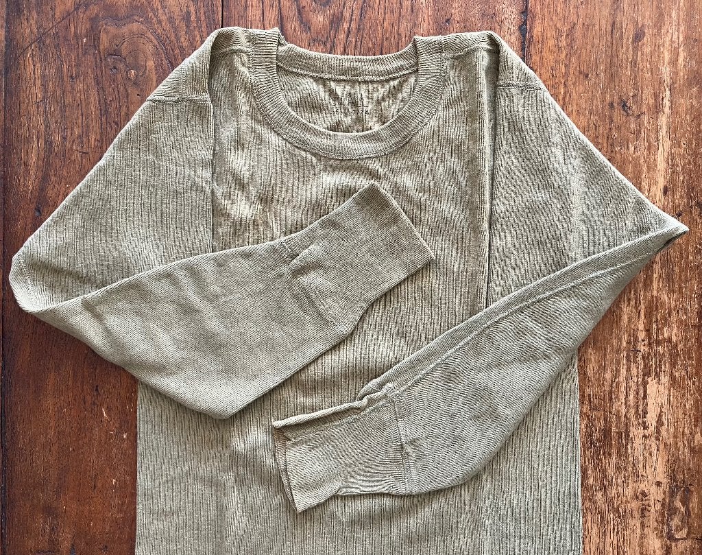 US WW2 Undershirt Winter Cotton / Wool 1943??, Ophalen of Verzenden, Landmacht, Amerika, Kleding of Schoenen