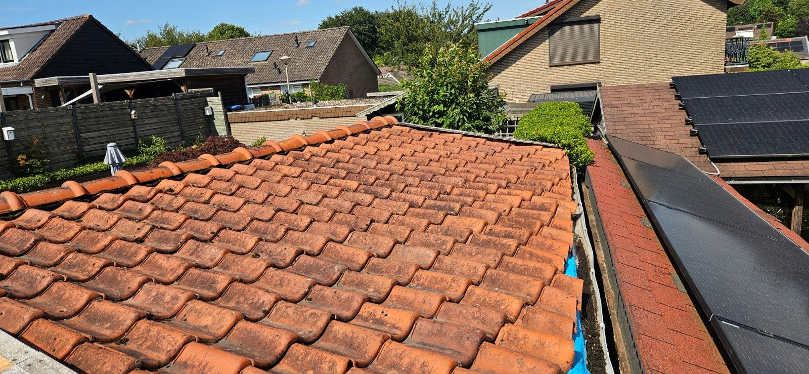 Rode dakpannen, Doe-het-zelf en Verbouw, Dakpannen en Dakbedekking, Ophalen, Steen of Klei, 15 m² of meer, Dakpannen