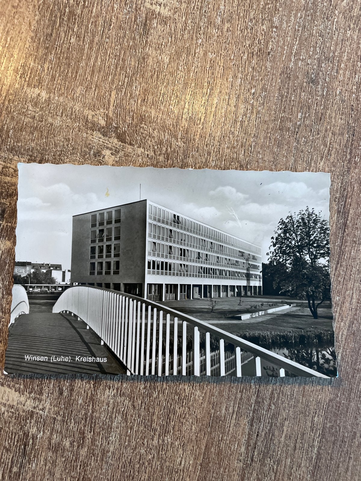 Zwart-wit ansichtkaart Winssen (Luhe) Kreishaus, Ophalen of Verzenden, 1960 tot 1980, Gelopen, Duitsland