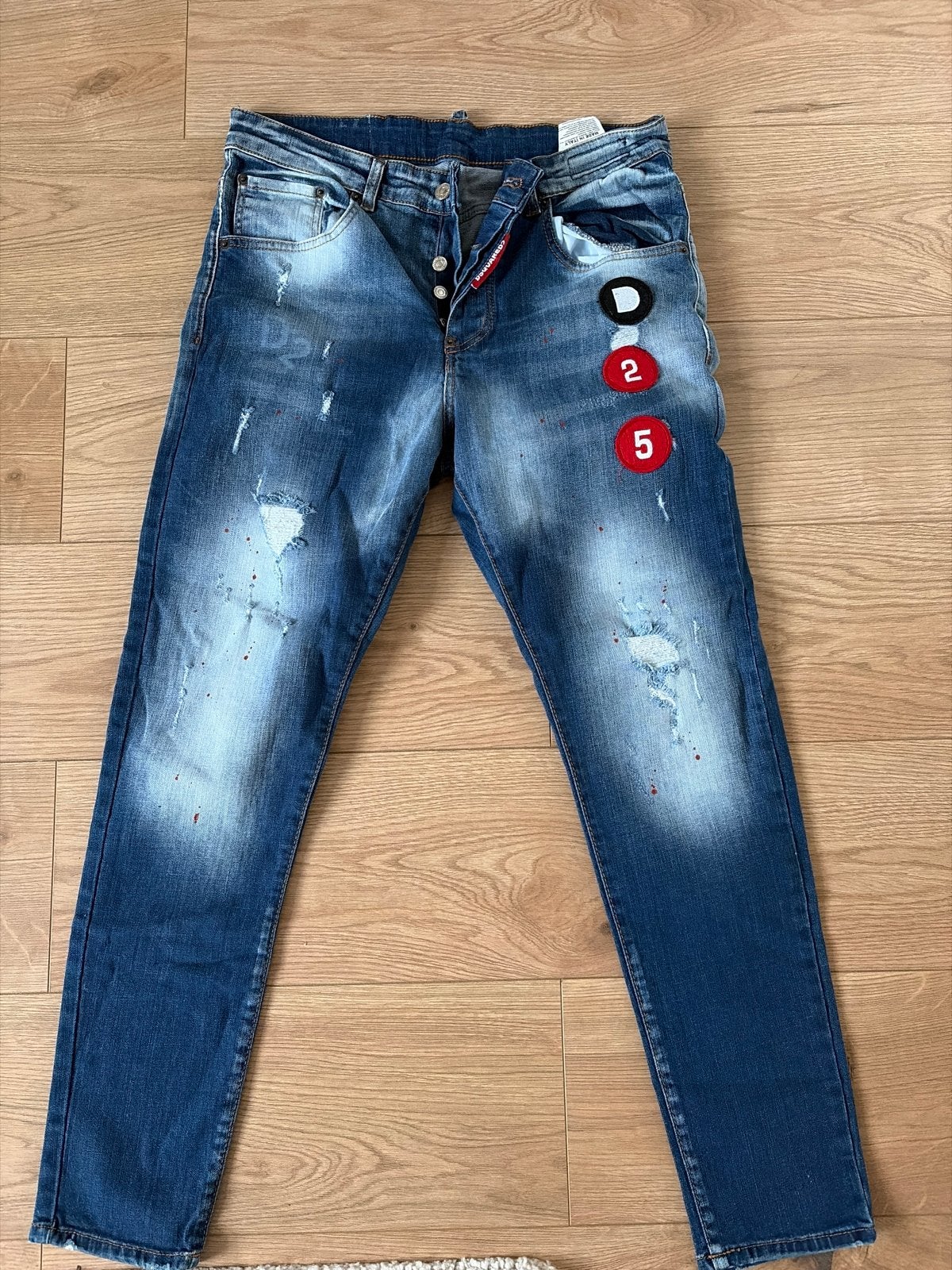 Dsquared2 Jeans - Maat W34, Ophalen, Gedragen, Blauw, W33 - W34 (confectie 48/50)