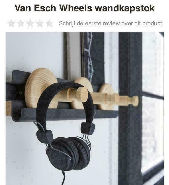 van Esch Wheels wandkapstok groen nieuw in doos, Huis en Inrichting, Wandkapstok, Nieuw, Ophalen of Verzenden, Minder dan 100 cm