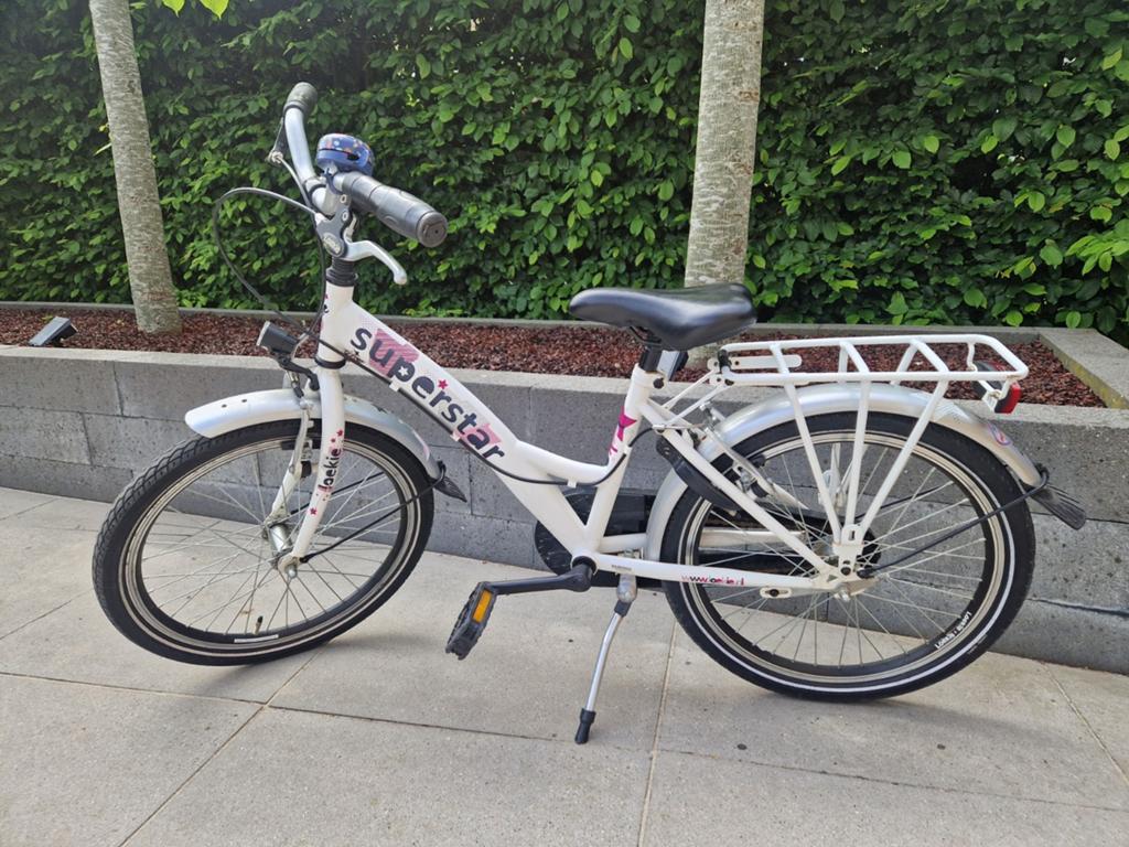 Loekie kinderfiets wit - 20 inch, Fietsen en Brommers, Fietsen | Kinderfietsjes, Gebruikt, 20 inch of meer, Ophalen of Verzenden