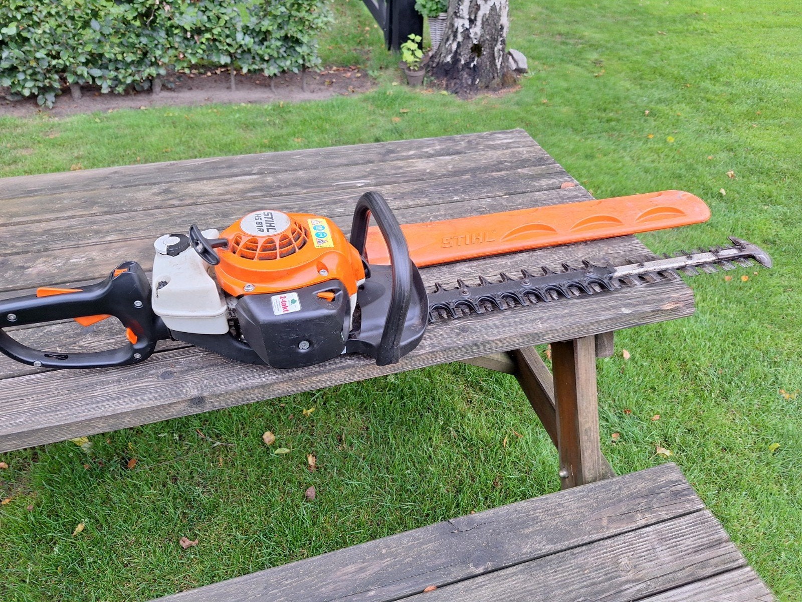 Stihl hs81R motor heggenschaar, Tuin en Terras, Heggenscharen, Ophalen, Gebruikt, Benzine