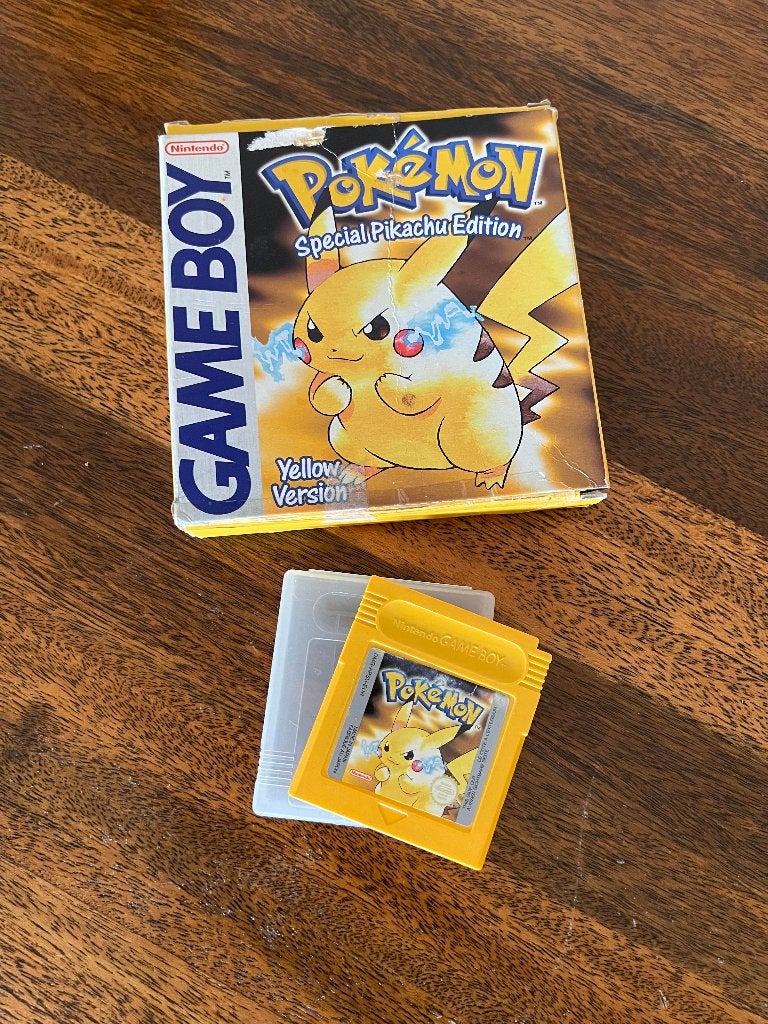 Pokemon Yellow Gameboy Incl Doos, Spelcomputers en Games, Avontuur en Actie, 1 speler, Ophalen of Verzenden, Zo goed als nieuw