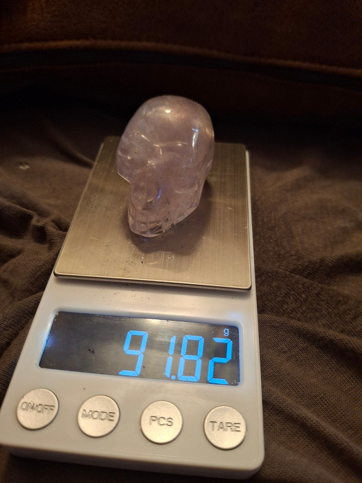 Amethist schedel - 91.82 gram, Ophalen, Gebruikt