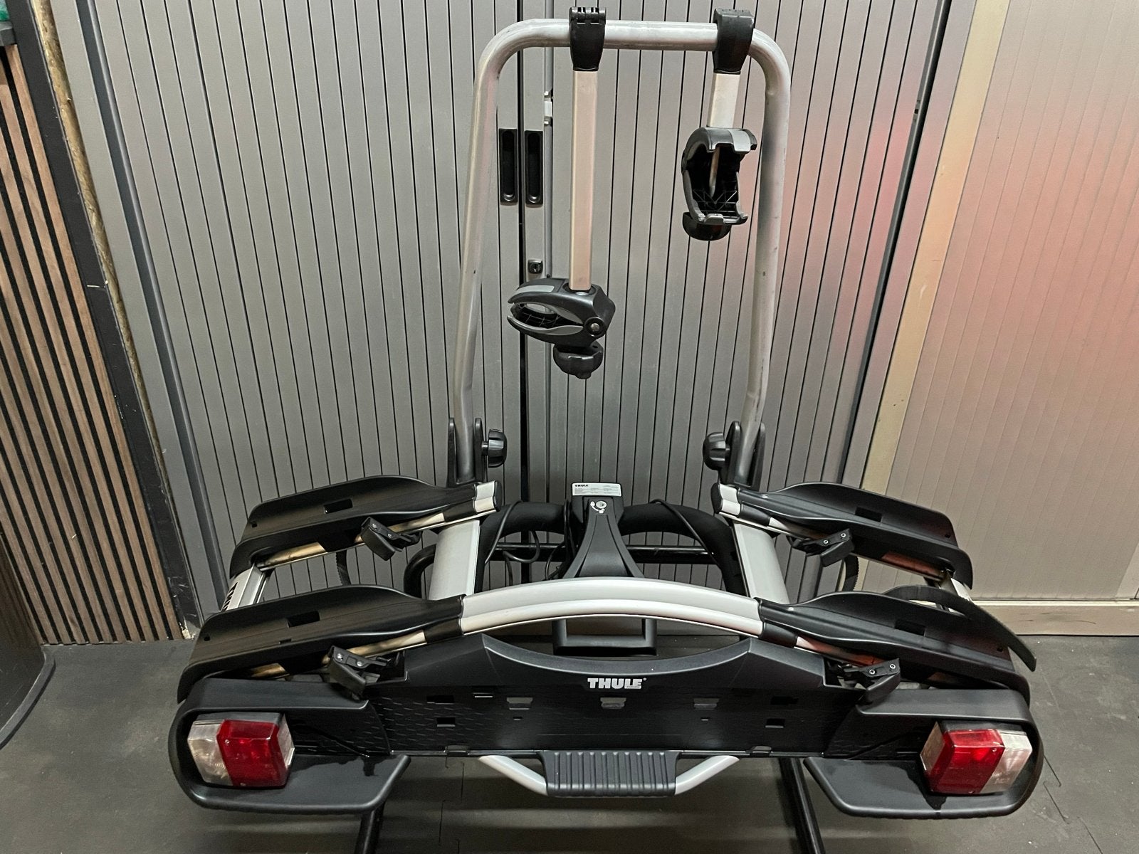 Thule EuroWay G2 921 Kantelbare Fietsendrager 7-polig, Ophalen, 2 fietsen, Gebruikt, Trekhaakdrager
