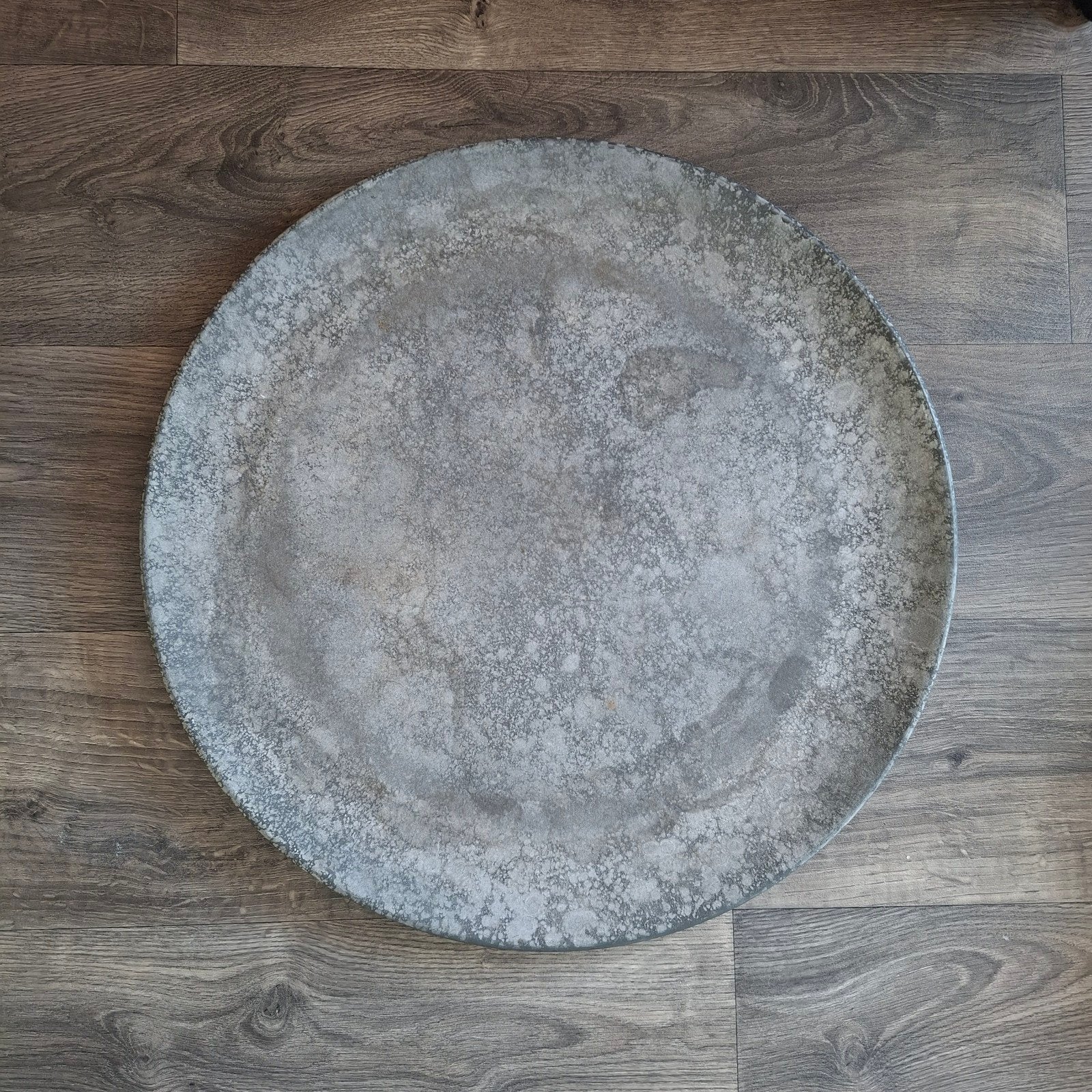 Zgan groot dienblad, Ophalen, Zo goed als nieuw, Rond, Kunststof