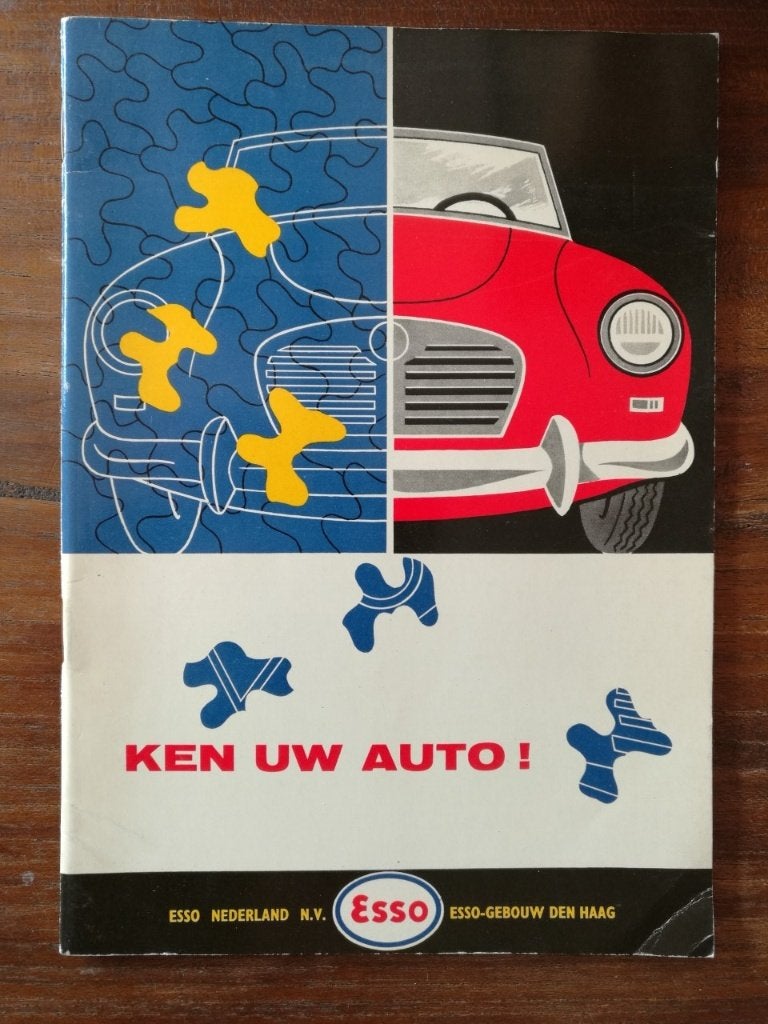Ken Uw Auto! - Vintage Esso Boekje over Autotechniek, Algemeen, Ophalen of Verzenden, Zo goed als nieuw, Piet Olyslager