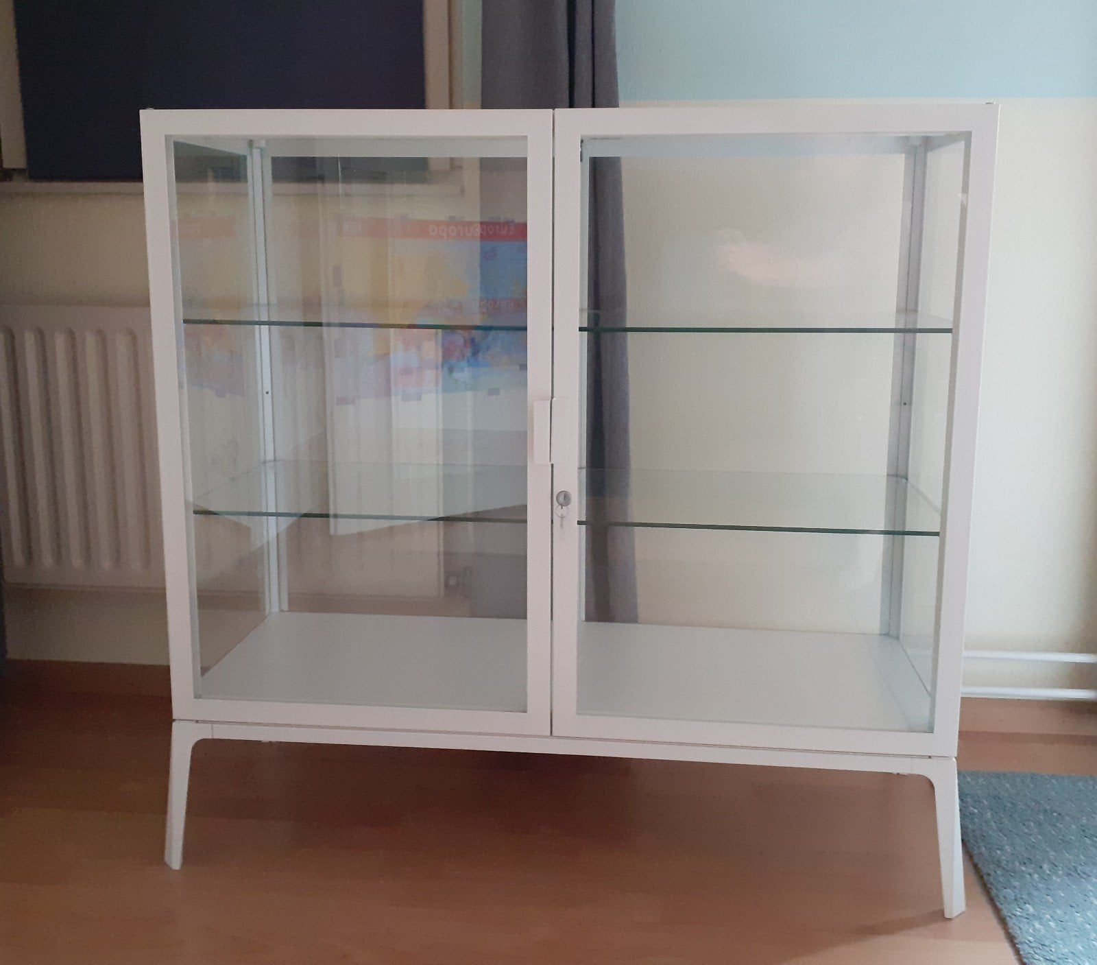 Ikea Milsbo vitrinekast, Ophalen, 100 tot 150 cm, 100 tot 150 cm, Glas