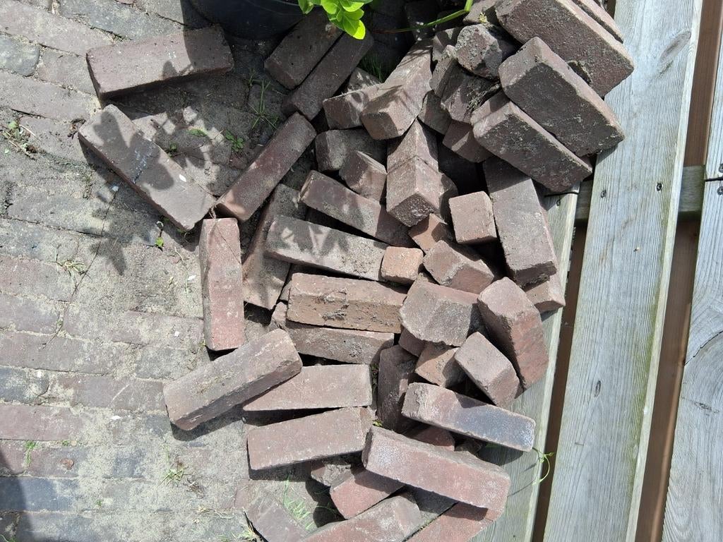 Gebakken walen mooie 6 hoog x5 dik x20  22m2, Tuin en Terras, Ophalen of Verzenden, Zo goed als nieuw, Klinkers