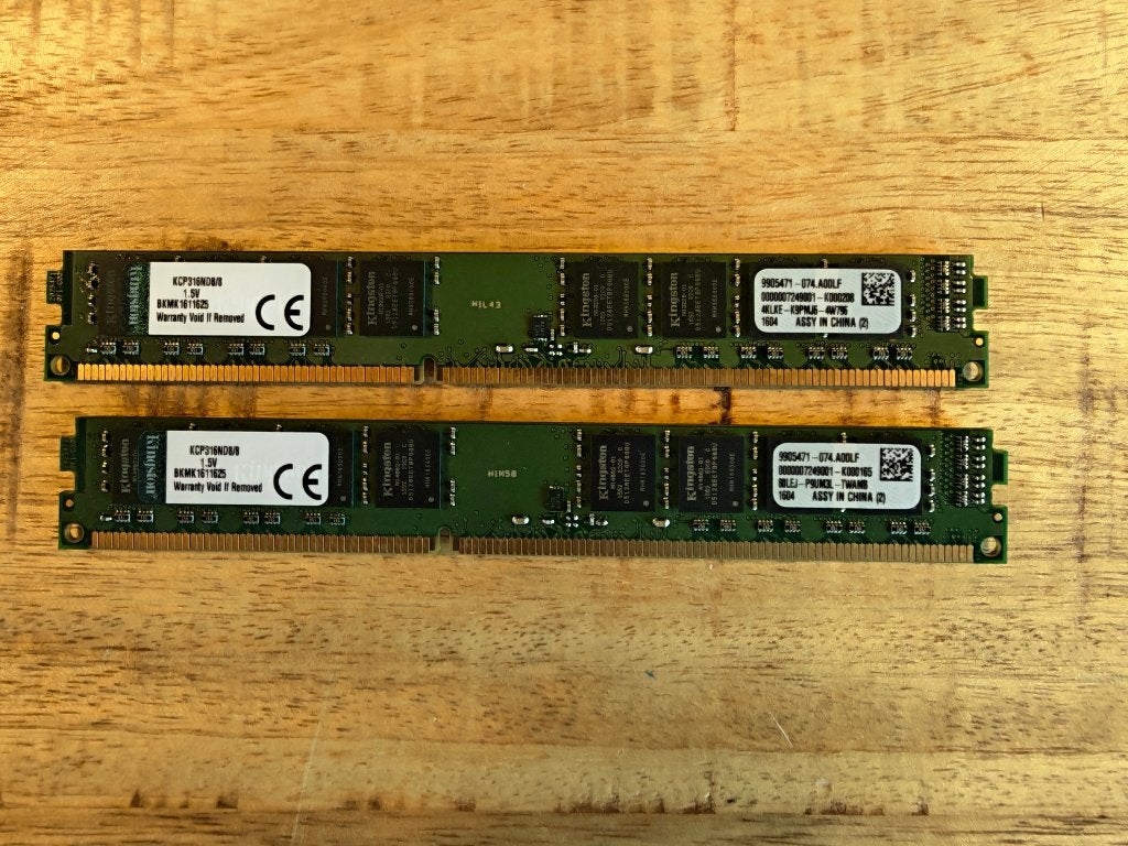 Kingston 16GB DDR3 1600MHz DIMM Set (2x8GB), Computers en Software, Kingston, Refurbished, DDR3, Ophalen of Verzenden