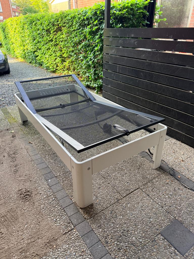 Auping Auronde bed 1 persoons, Huis en Inrichting, Ophalen, Eenpersoons, Wit, 200 cm