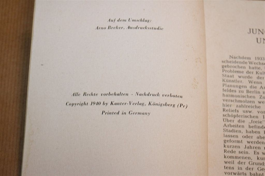 Nazikunst — Jonge Beeldhouwers Onze Tijd [1940], Ophalen of Verzenden, Gelezen