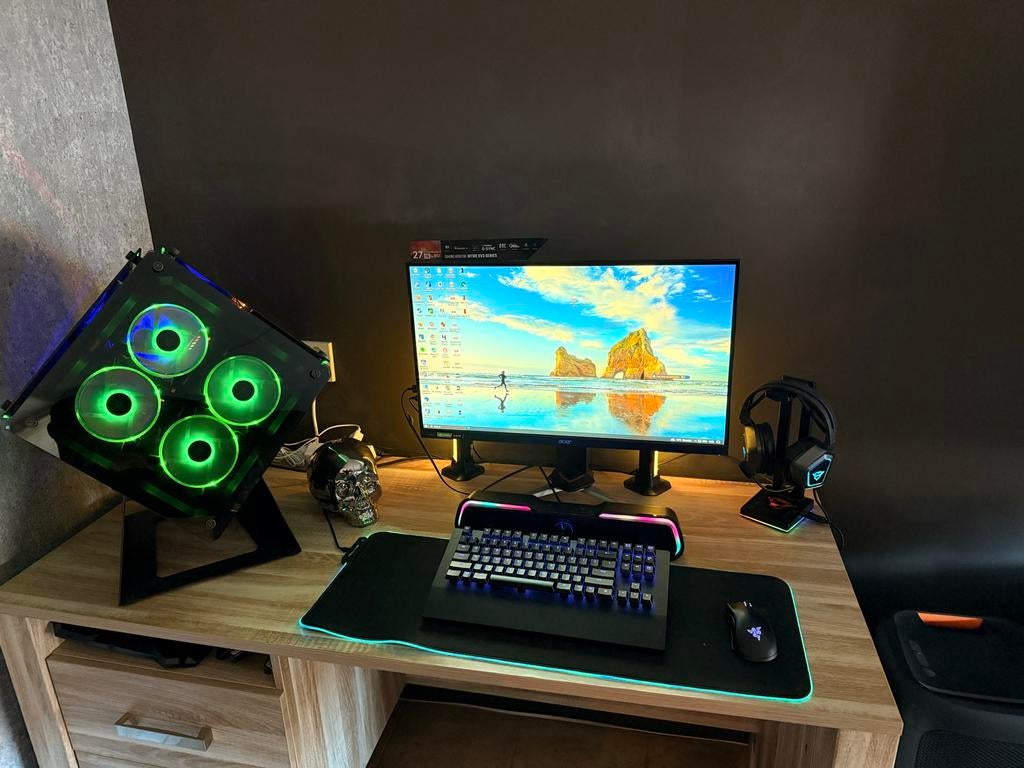 Krachtige Gaming PC met i7-8700K, RTX 3050, 32GB RAM + Monit, Gebruikt, 32 GB, Ophalen of Verzenden, Gaming