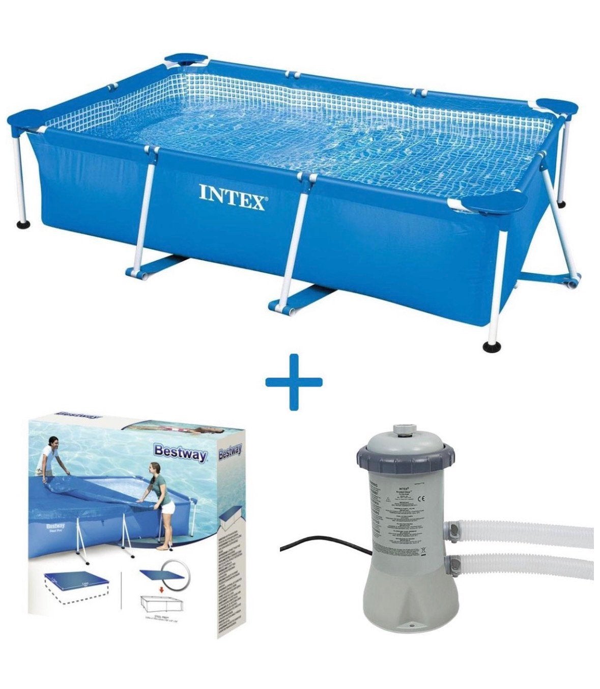 Intex zwembad 300x200x75, Ophalen, Gebruikt, Minder dan 80 cm, Minder dan 200 cm