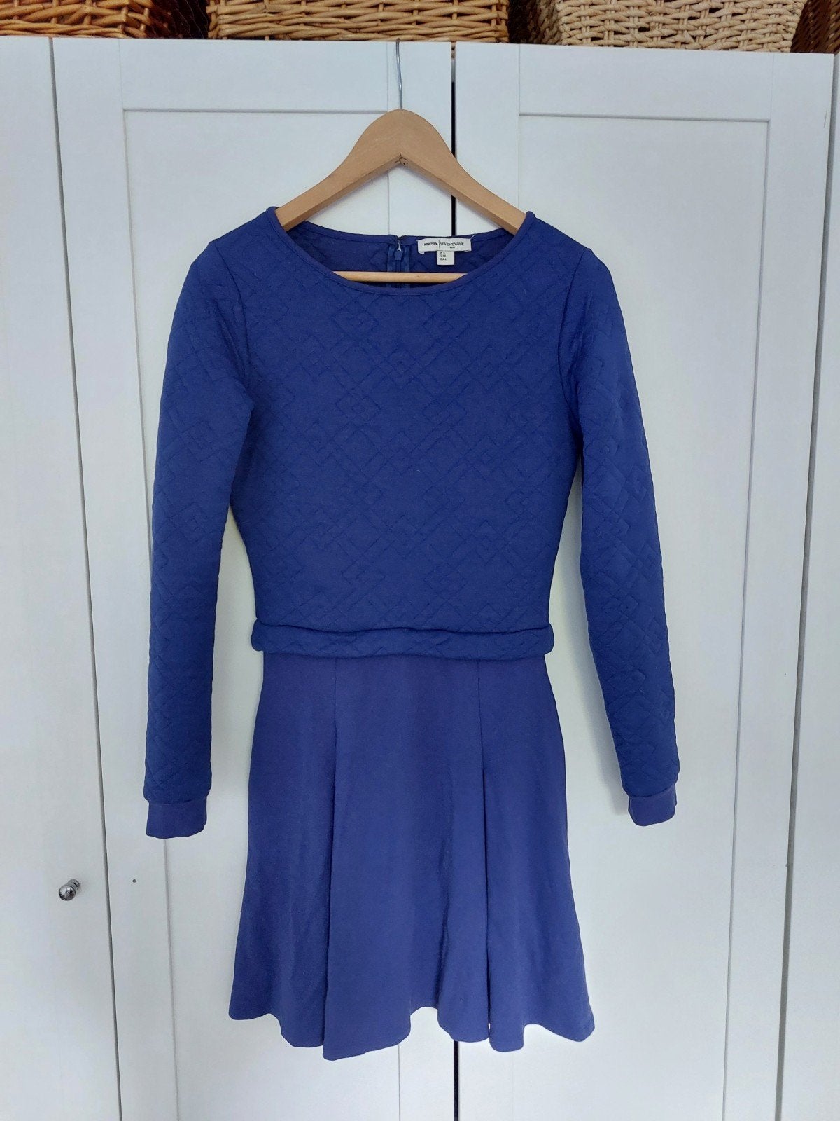 Reiss NINETEEN SEVENTY ONE Jurk - Maat 36 (S) Blauw, Kleding | Dames, Reiss, Blauw, Ophalen of Verzenden, Knielengte