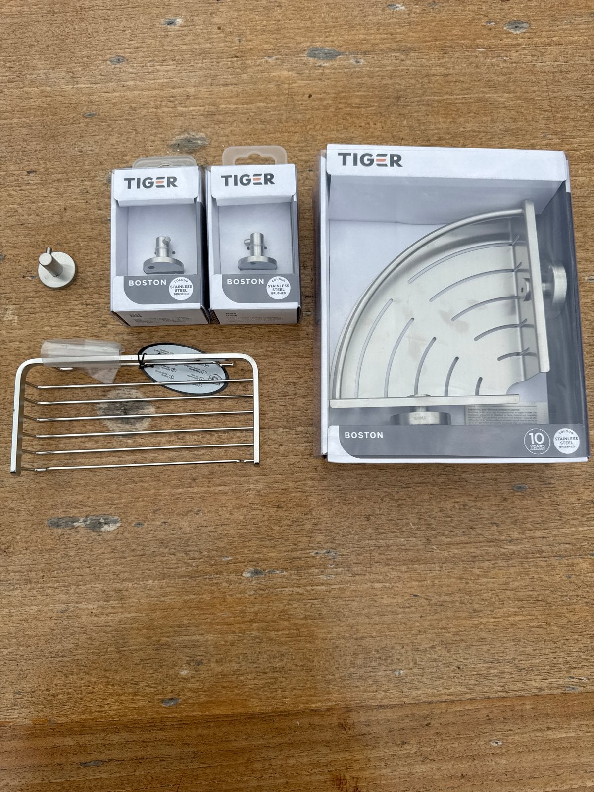 Tiger Boston RVS Badkamer Accessoires - Nieuw, Ophalen of Verzenden, Nieuw, Grijs, Overige typen