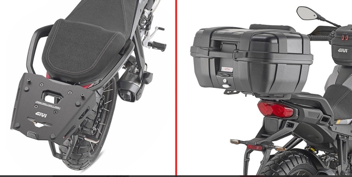 GIVI SRA8208 monokey Topkofferhouder Moto Guzzi Stelvio, Motoren, Ophalen of Verzenden, Zo goed als nieuw