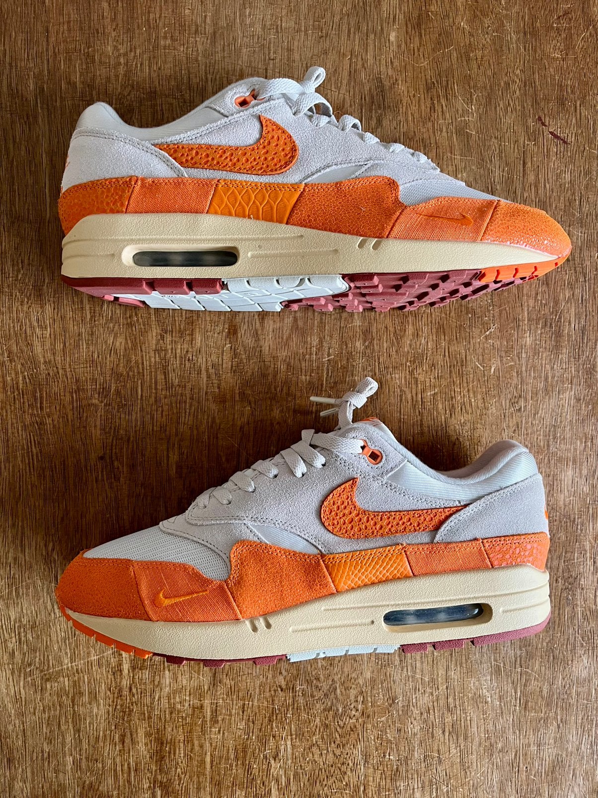 Nike Air Max 1 Master Magma Orange US12 / EU46, Overige kleuren, Ophalen of Verzenden, Sneakers of Gympen, Zo goed als nieuw