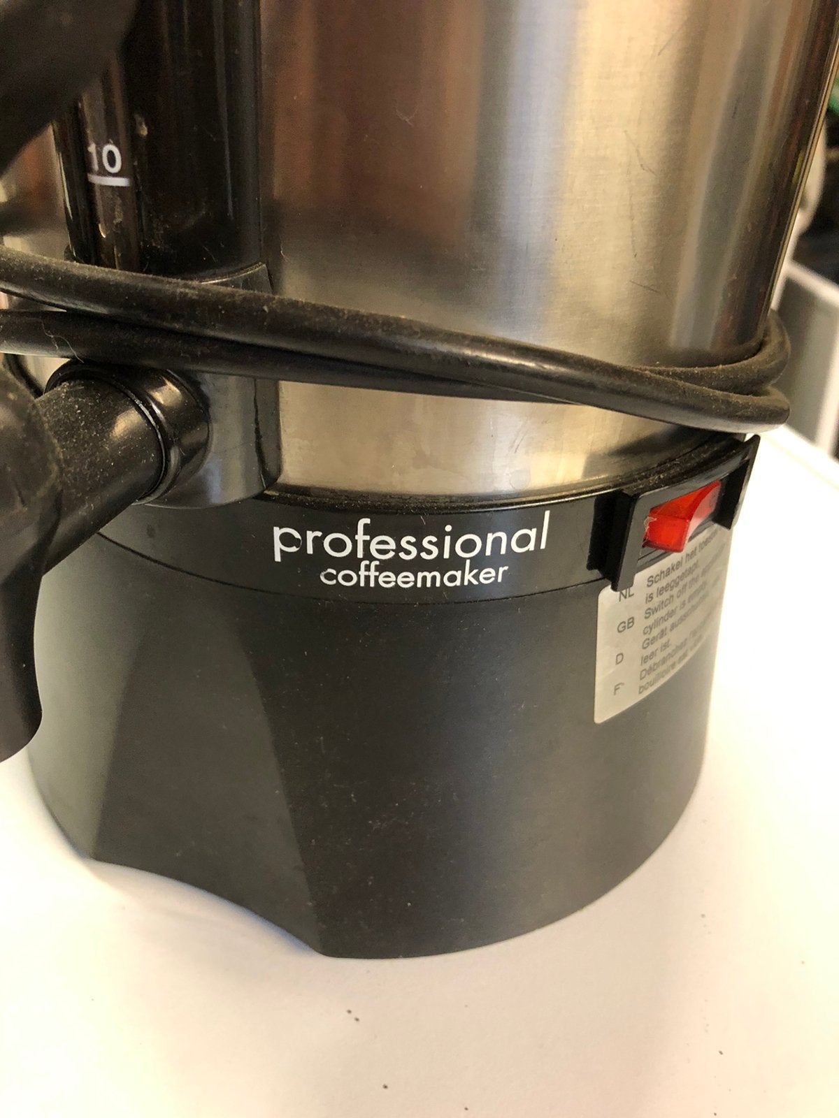 Tekoop koffie percolator 40 kopjes, 10 kopjes of meer, Ophalen, Gebruikt