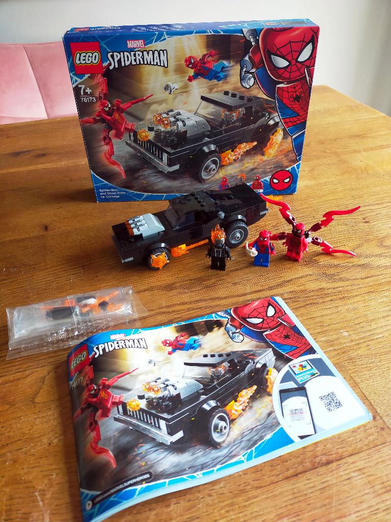 LEGO 76173 - Spiderman and Ghostrider vs Carnage, Marvel, Lego, Ophalen of Verzenden, Zo goed als nieuw