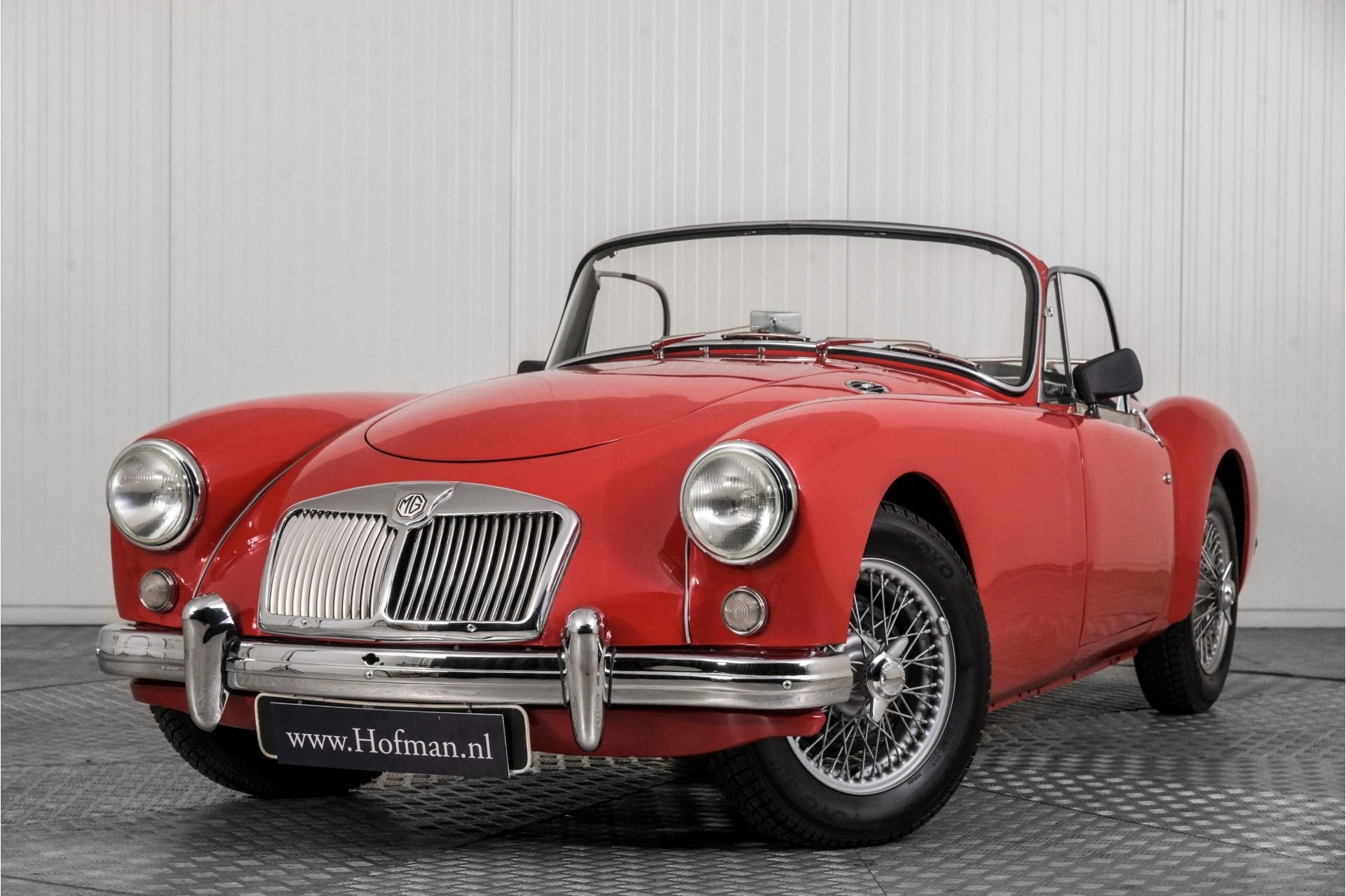MG A MGA1500 compleet met softtop en hardtop (bj 1956), Gebruikt, 4 cilinders, Cabriolet, 68 pk