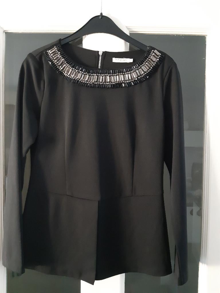 Drole de Copine Paris tuniek, mooi!, Kleding | Dames, Ophalen, Zo goed als nieuw, Maat 36 (S), Zwart