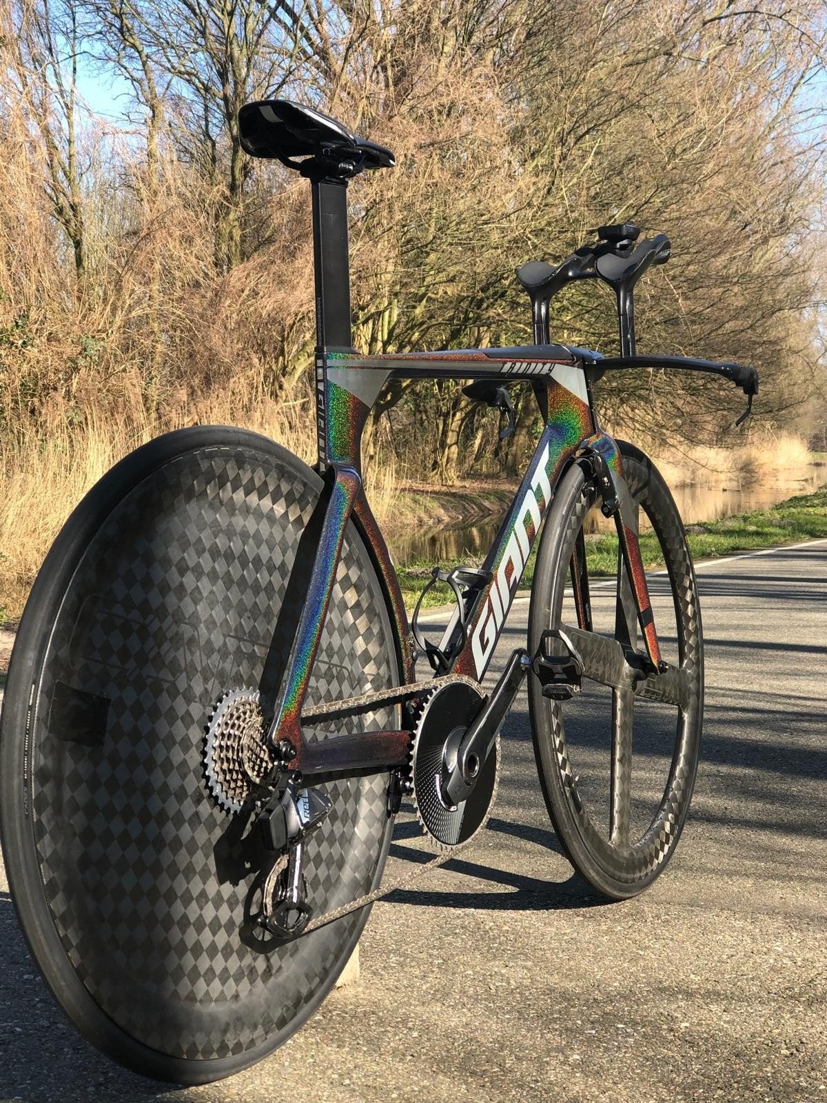Giant Trinity Advanced Pro tijdritfiets, Fietsen en Brommers, Fietsen | Racefietsen, Ophalen, 28 inch, Carbon, Giant