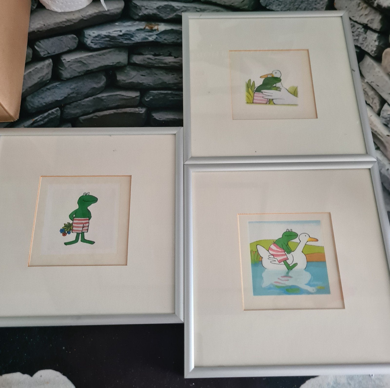 Leuke Kikker schilderijtjes - Set van 3, Kinderen en Baby's, Ophalen of Verzenden, Overige typen
