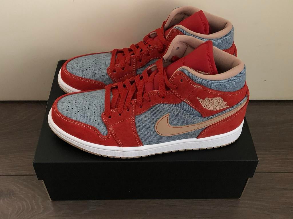 Nike Air Jordan 1 Mid SE Craft - Nieuw in doos, Ophalen of Verzenden, Nieuw, Rood, Sneakers of Gympen